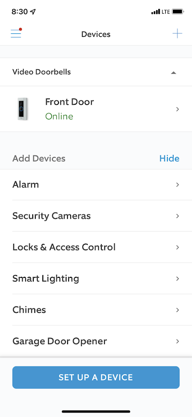 Setting Up Ring Video Doorbell 4 in the Ring App