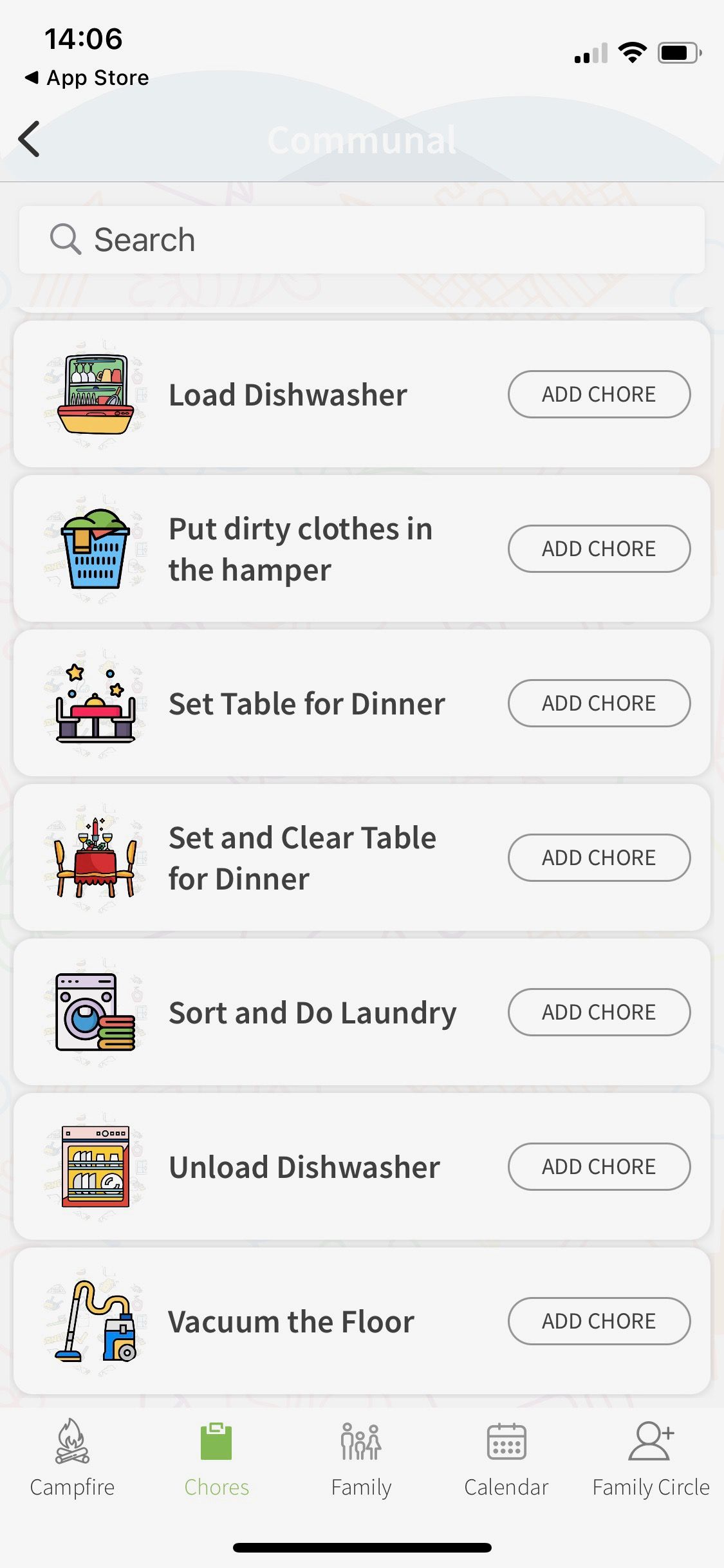 Screenshot of Smores Up app showing kitchen task list