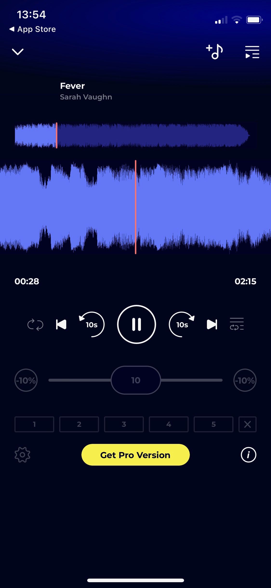 تصویری از برنامه Snapp Dance که پخش کننده موسیقی را نشان می دهد