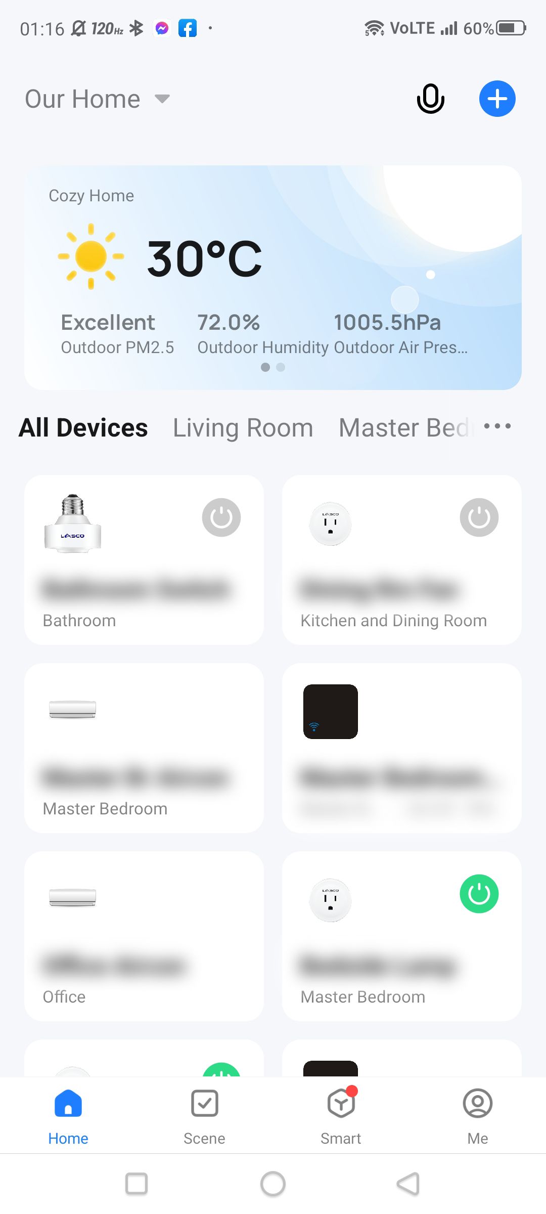 Screenshot of the Smart Life app