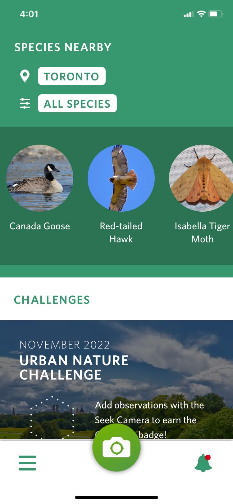 جستجو توسط iNaturalist تورنتو