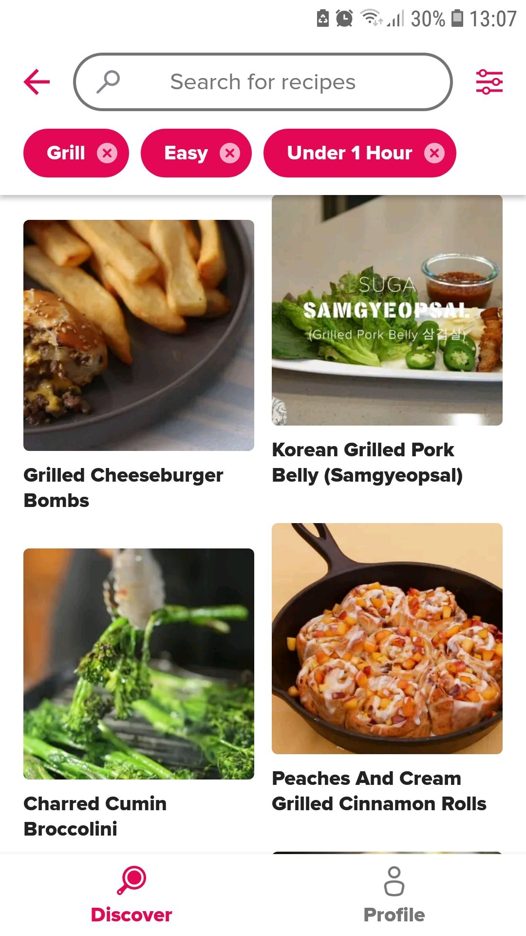 Tasty mobile recipe app search recipes