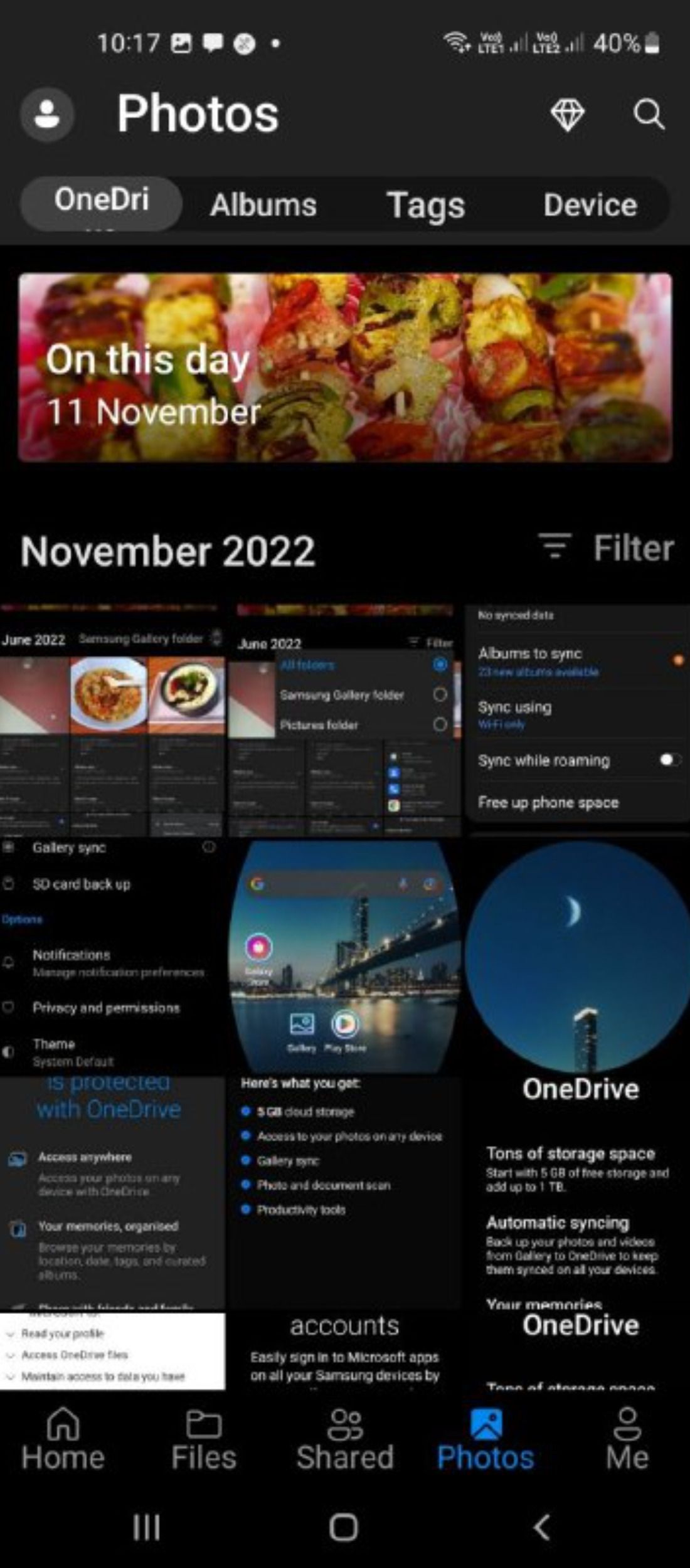 View photos in OneDrive