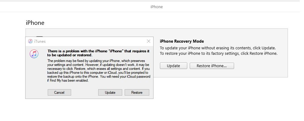 Tenorshare 4uKey iTunes update restore