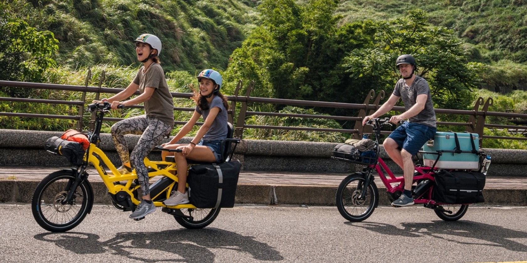 Tern Cargo E-Bikes On Country Road
