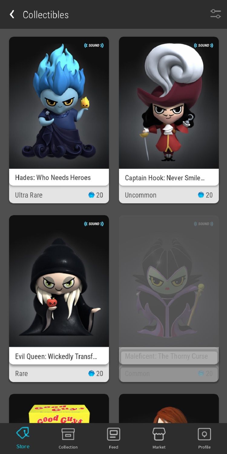 Koleksi koleksi digital VeVe 3D berdasarkan karakter Disney
