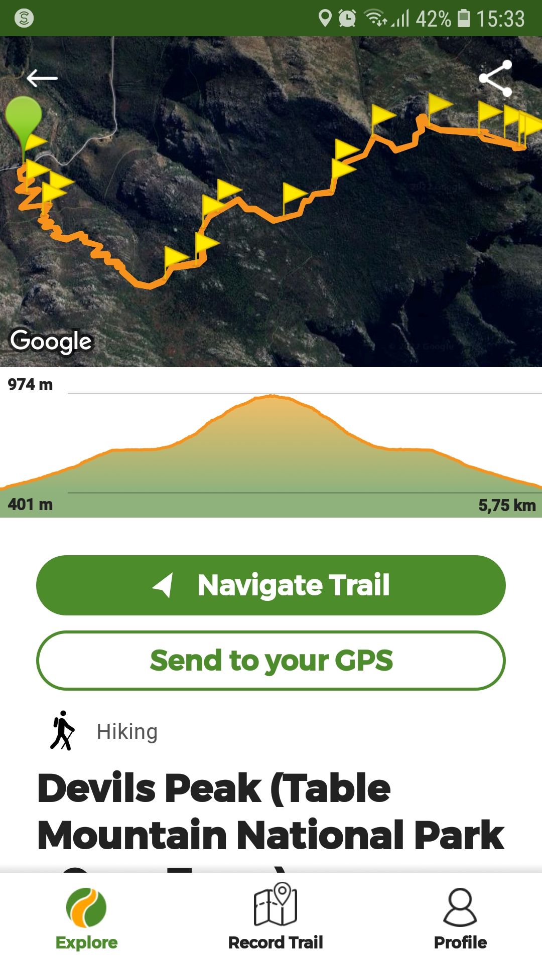 Wikiloc mobile hiking route app explore