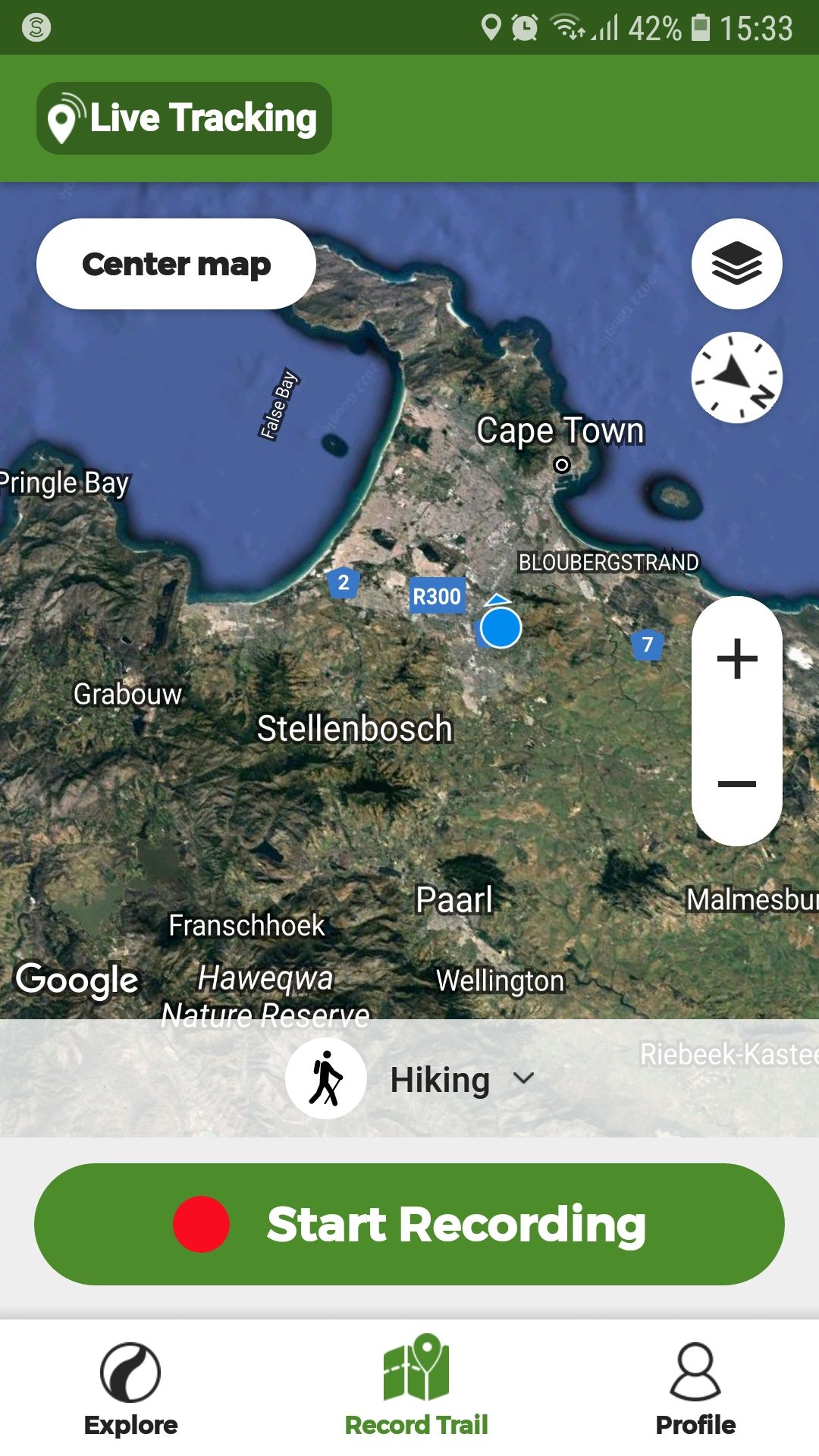 Wikiloc mobile hiking route app live tracking