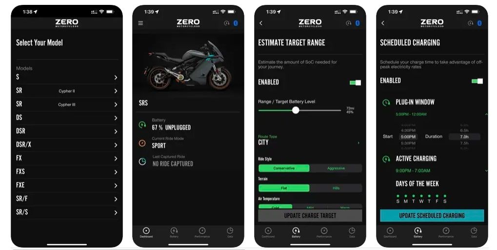 Zero Motorcycle app