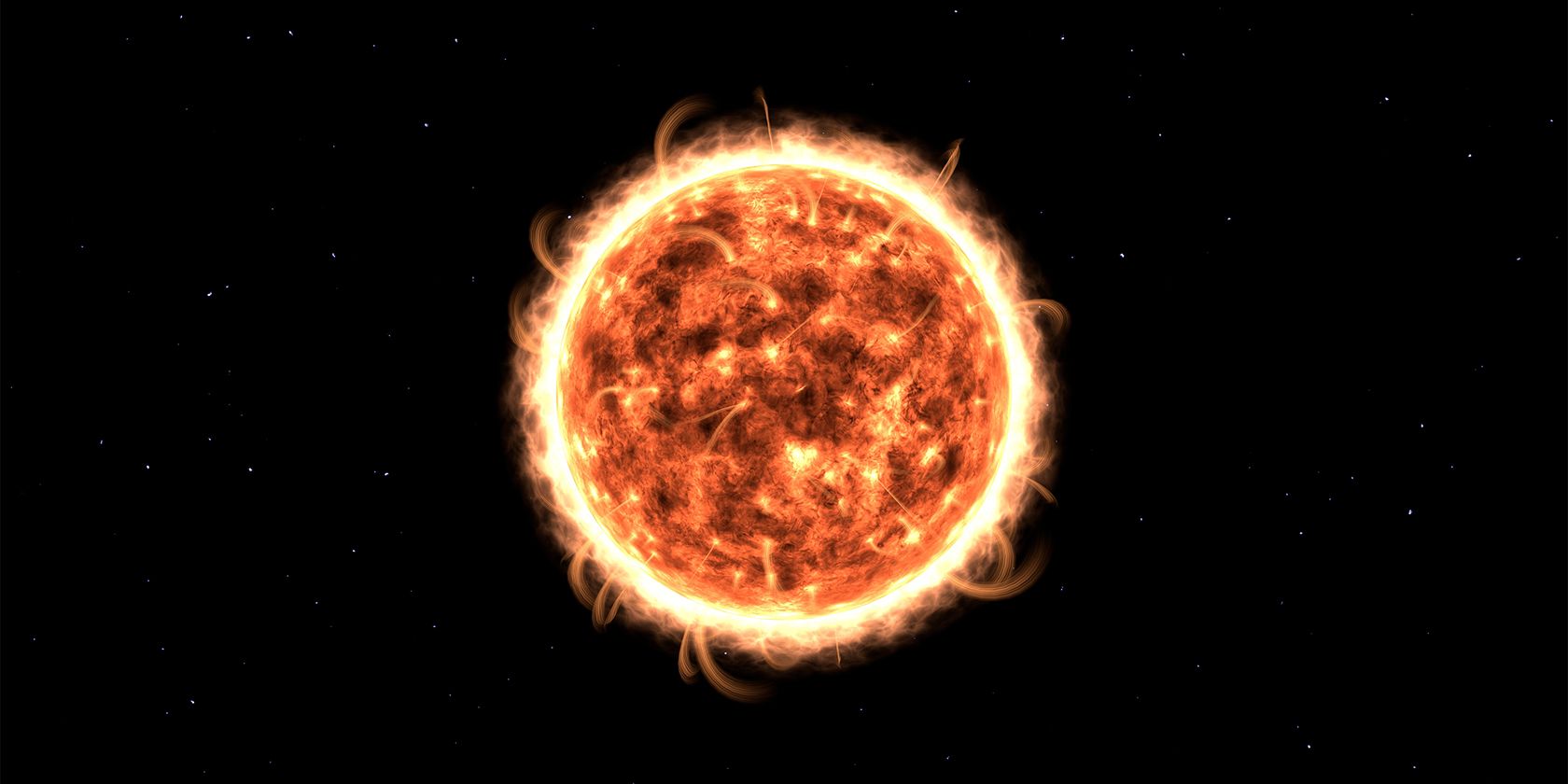 a 3d visualization of the sun