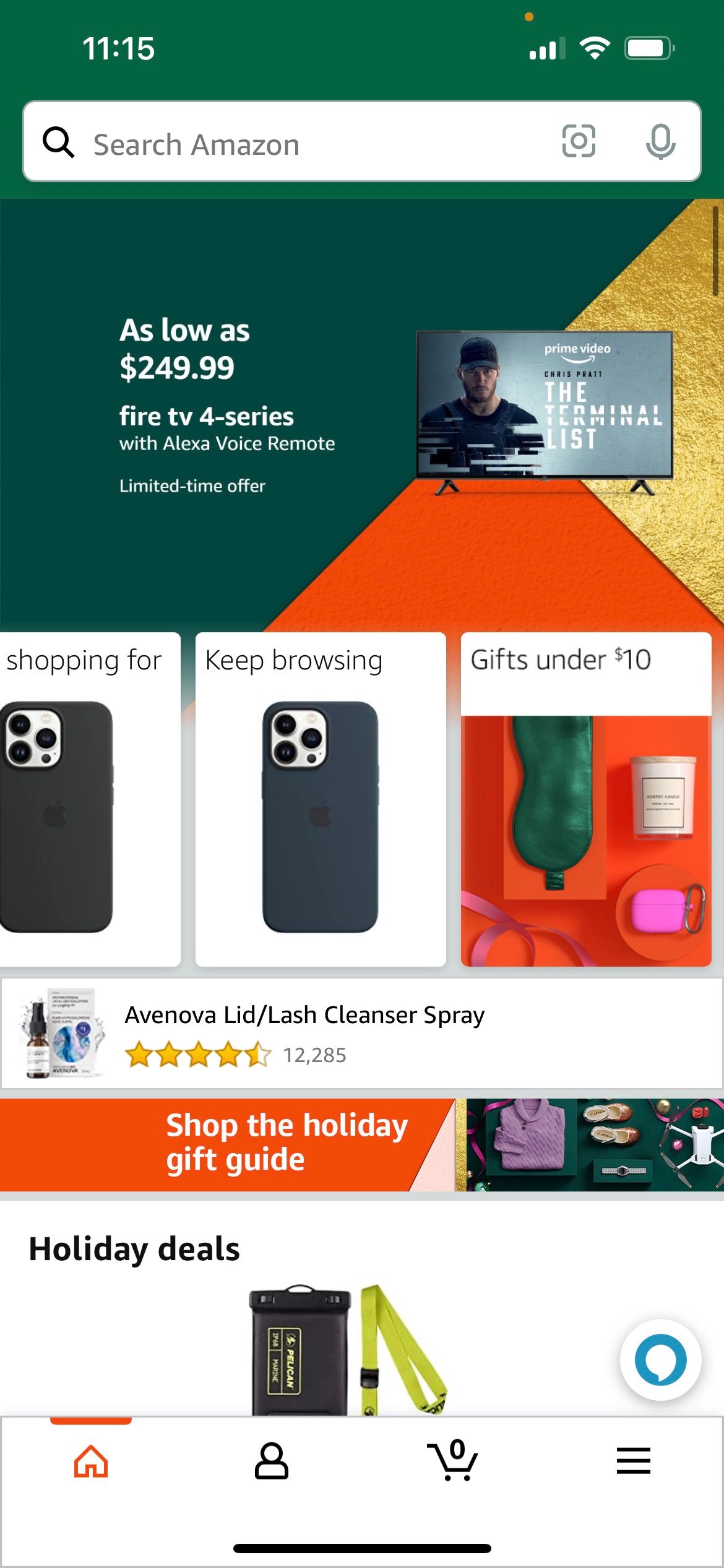 Amazon Shopping on iOS