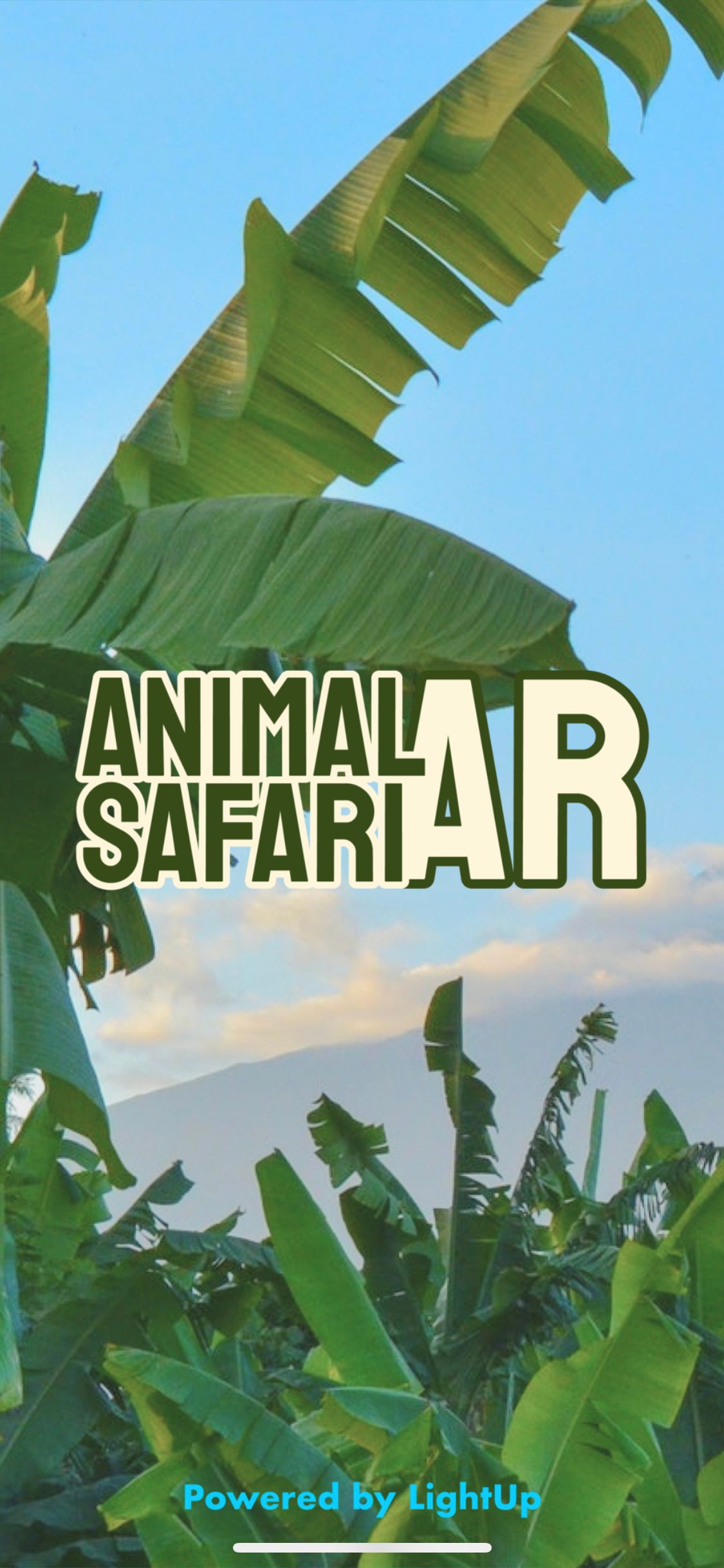 Animal Safari app homescreen