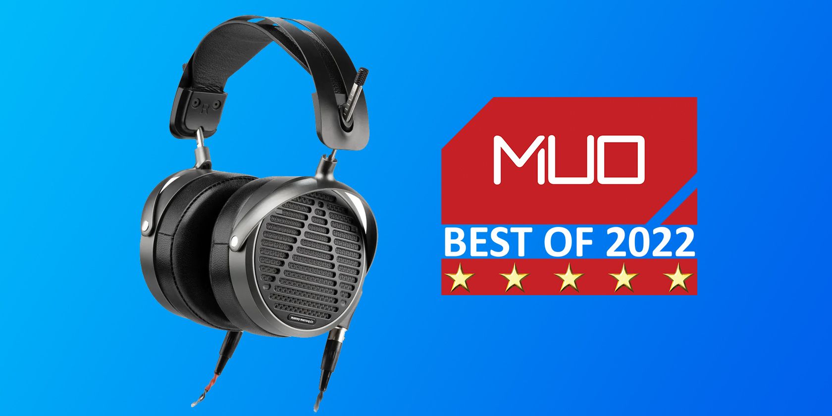 audeze mm-500 best wired headphones and award badge