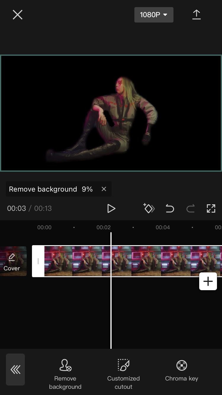 Background Removal Tool on CapCut