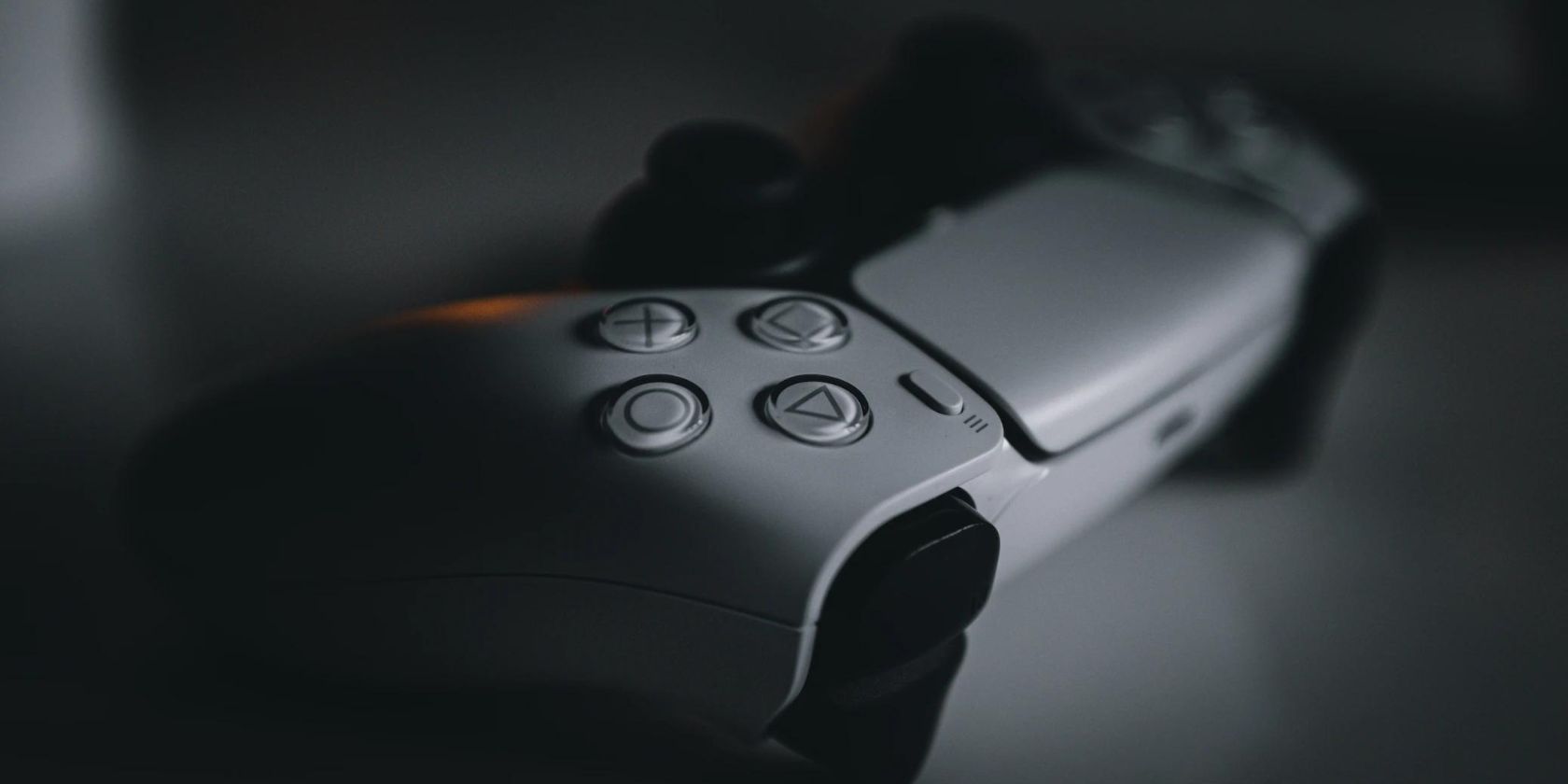 Close up of PlayStation 5 DualSense controller 