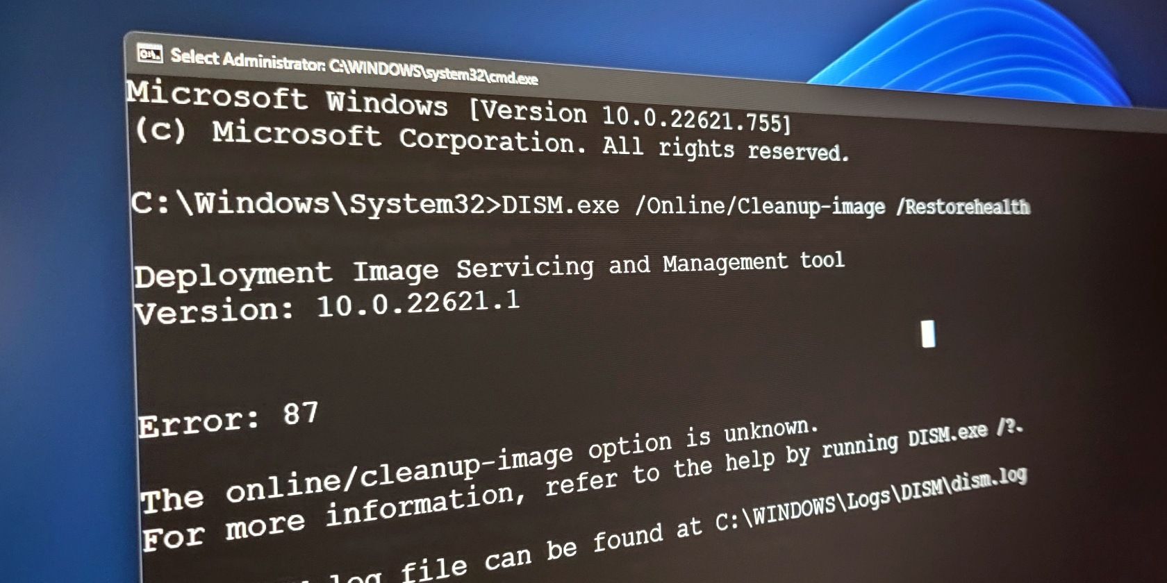 4 Ways to Fix the DISM Error 87 on Windows 10/11