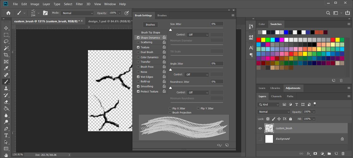 How to edit Photoshop brushes