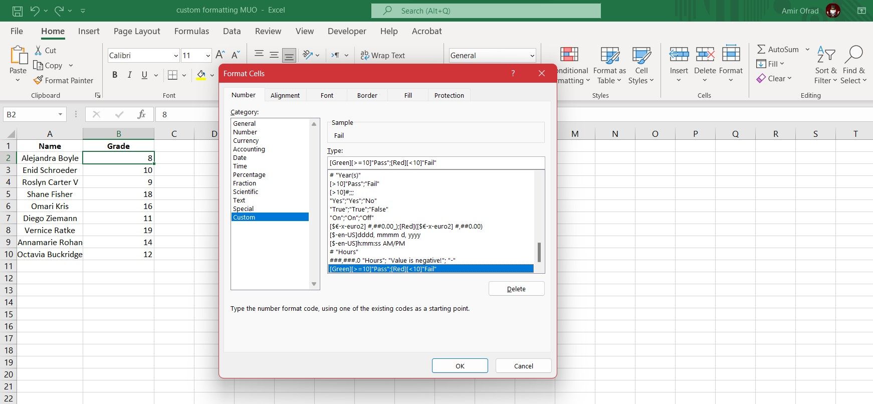 Comment utiliser le formatage personnalisé dans Excel