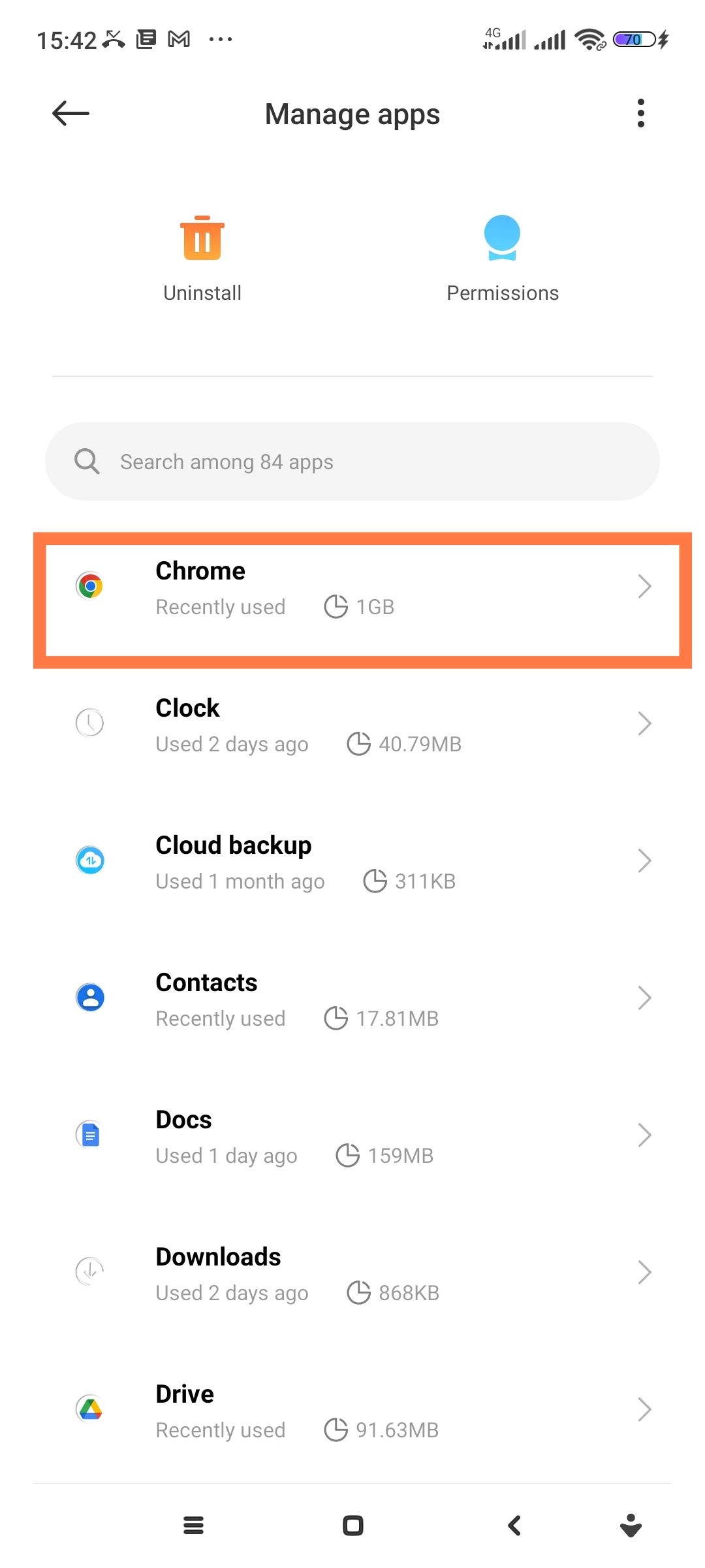 how to clear app data and cache on android