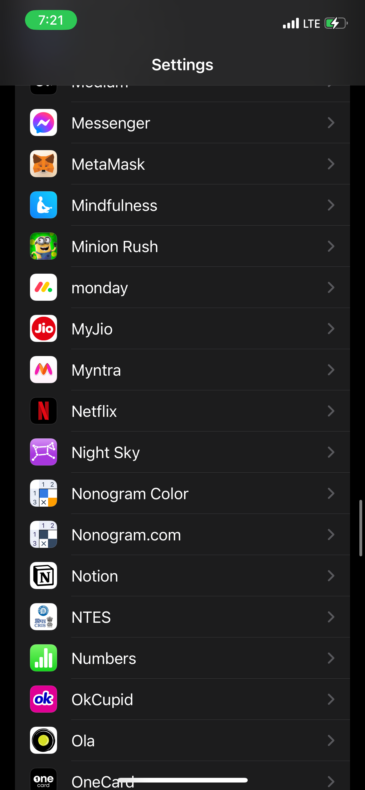 Go to your iPhone settings and select Netflix.