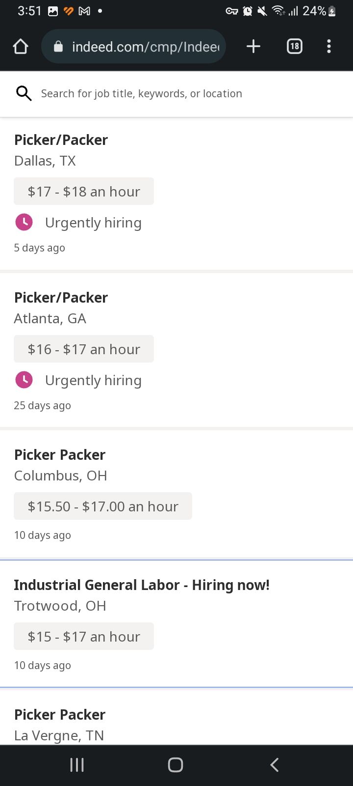 Indeed Flex app job opportunities