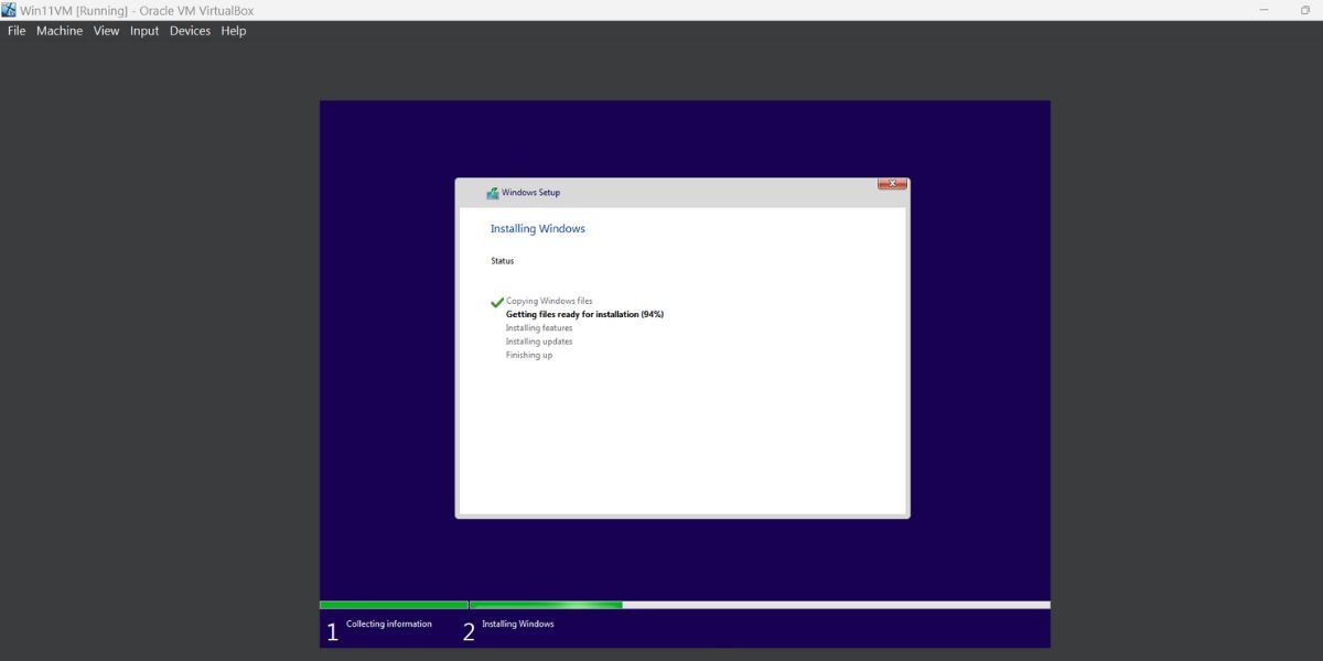 Instalación de Windows 11 en VM-1
