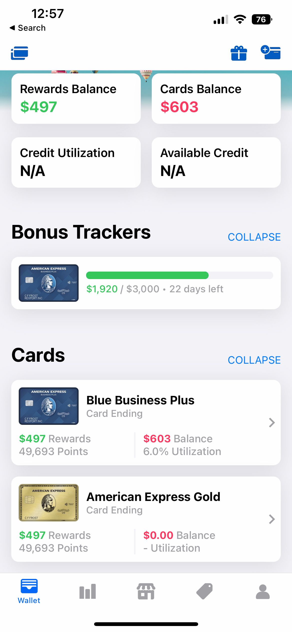 Maximize Credit Card Rewards App