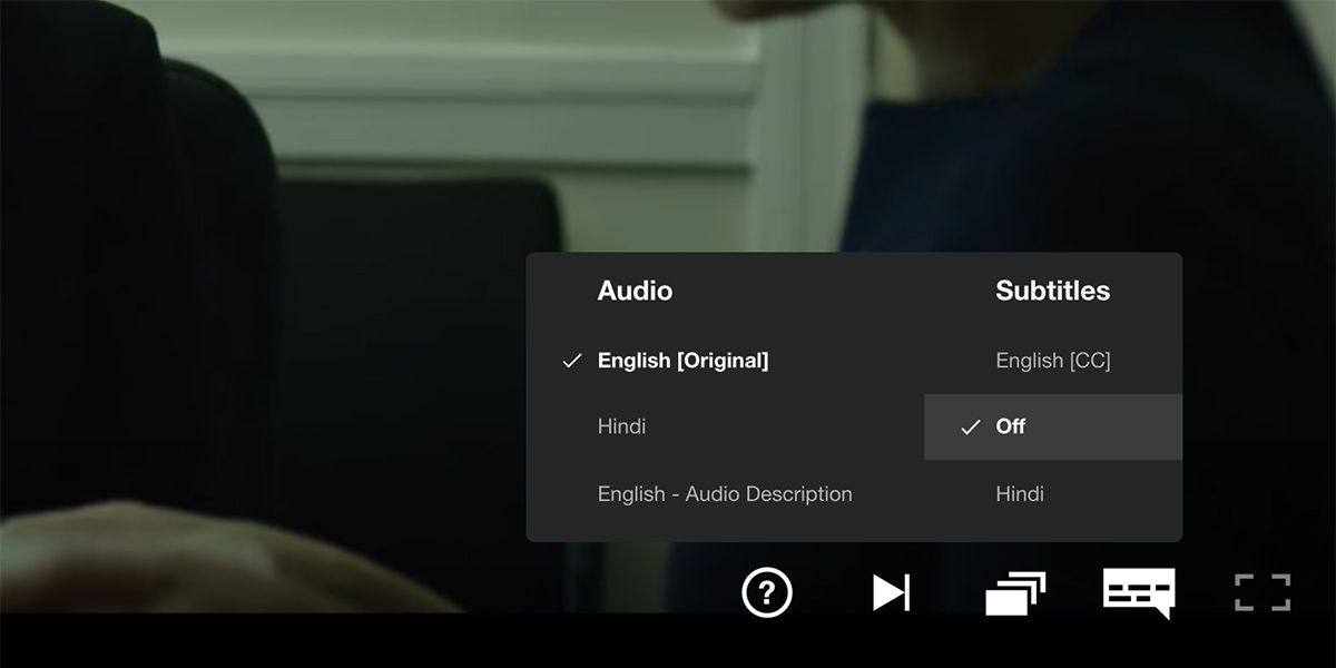 Turn off Netflix subtitles on web