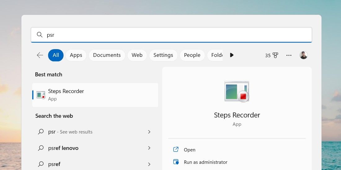 How to Open the Steps Recorder Tool in Windows 11