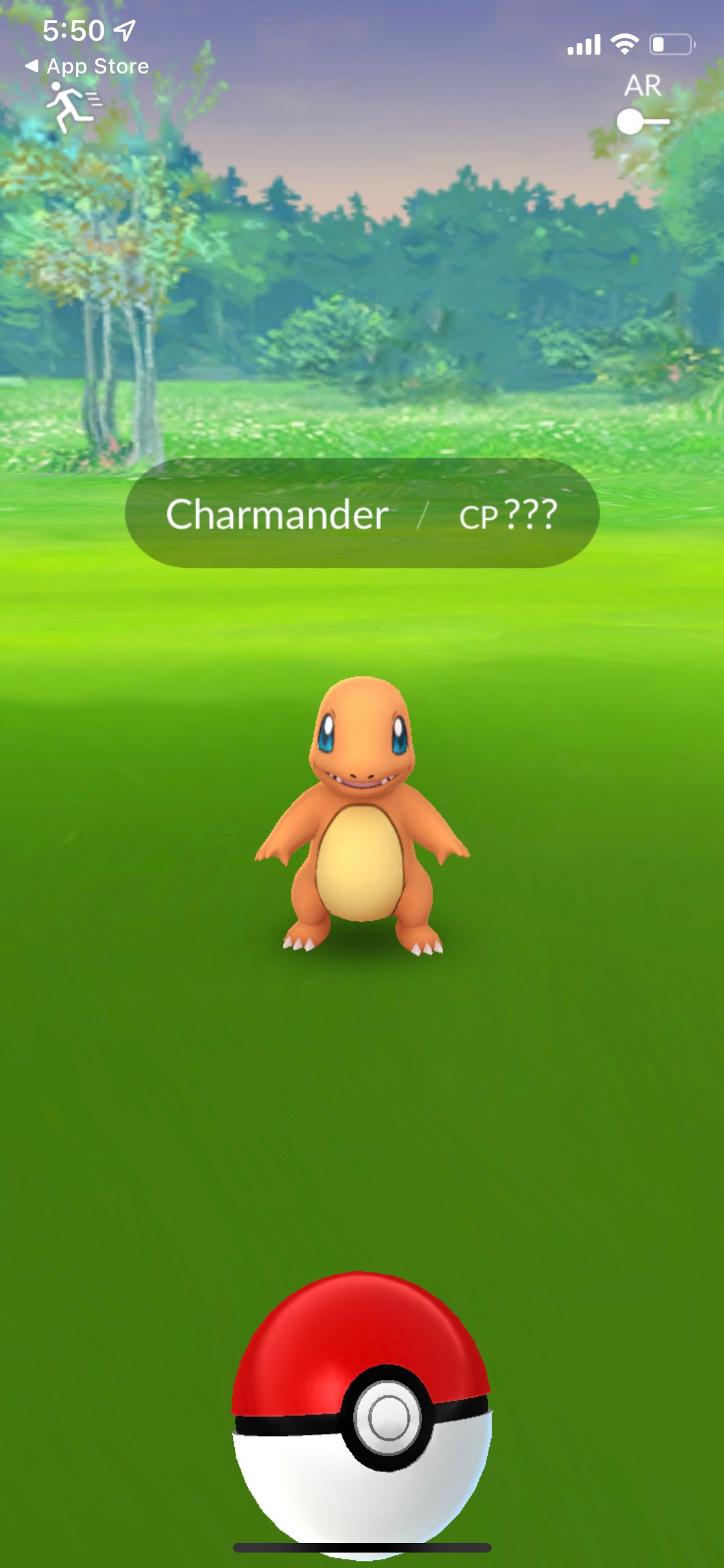 Pokemon Go app Charmander