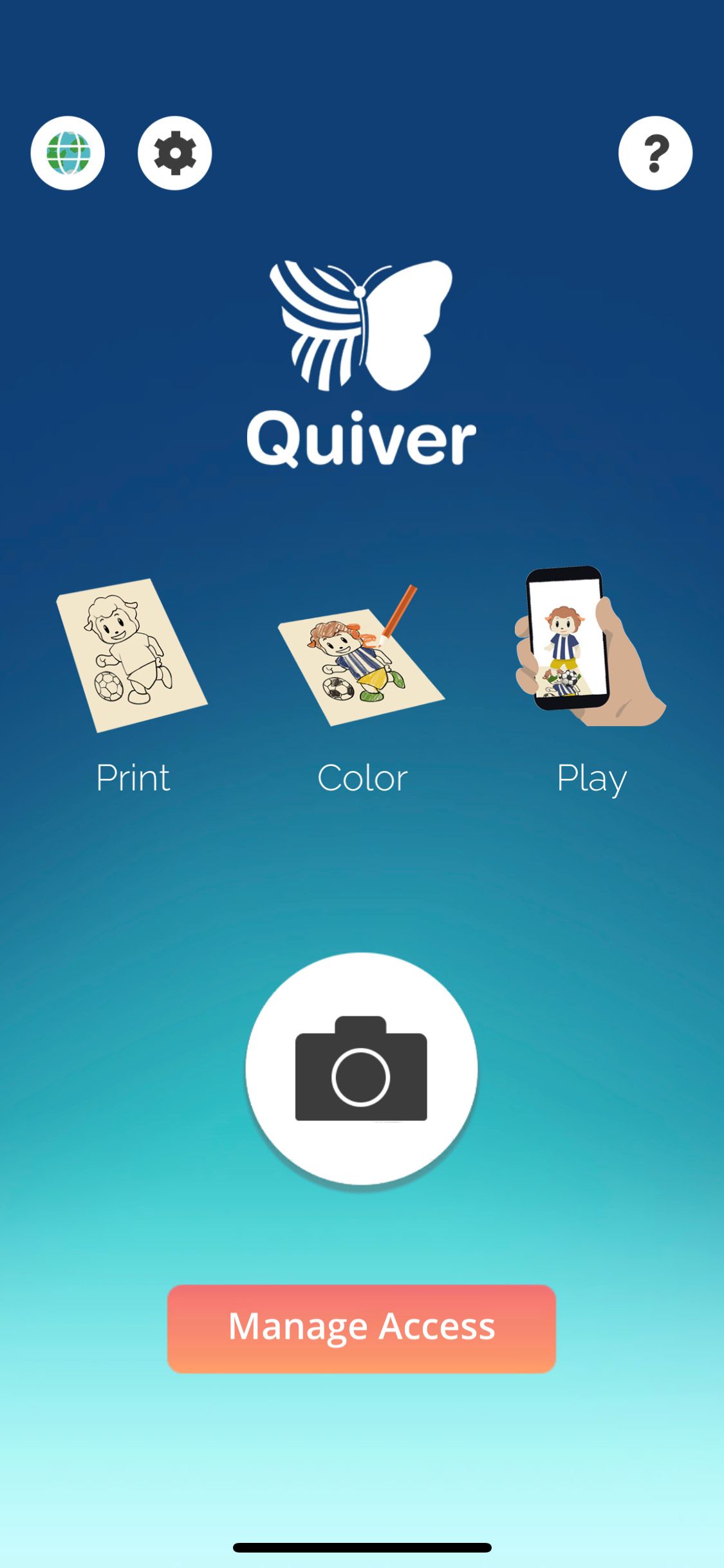 Quiver app homescreen