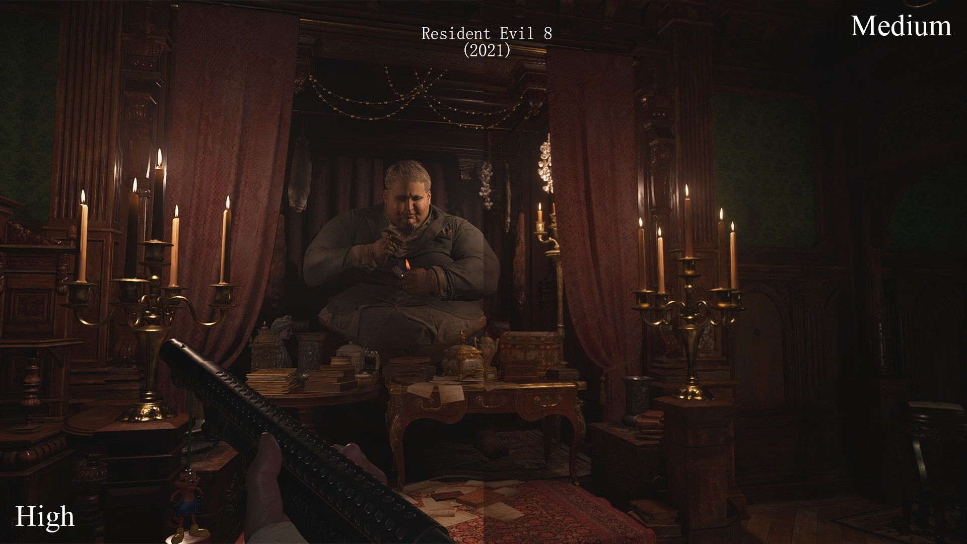 Resident Evil 8 High vs Medium Graphics settings