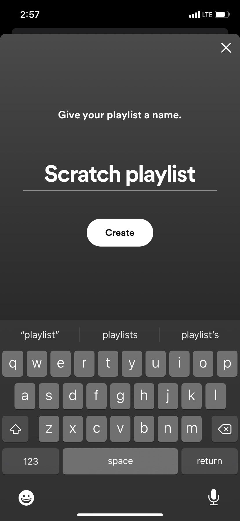 لیست پخش Spotify از ابتدا