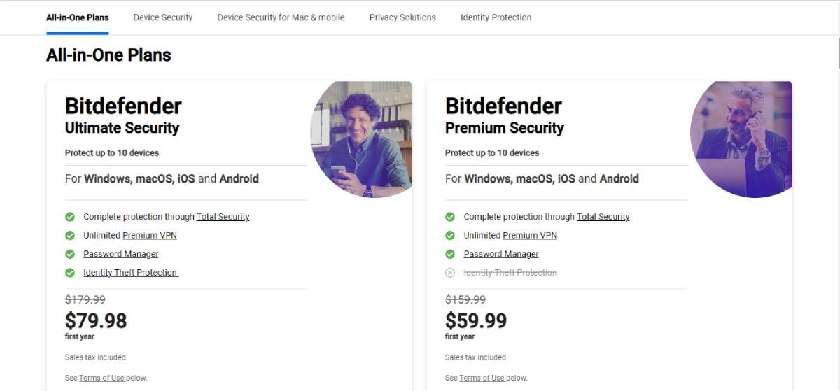 bitdefender Ultimate and Premium Security