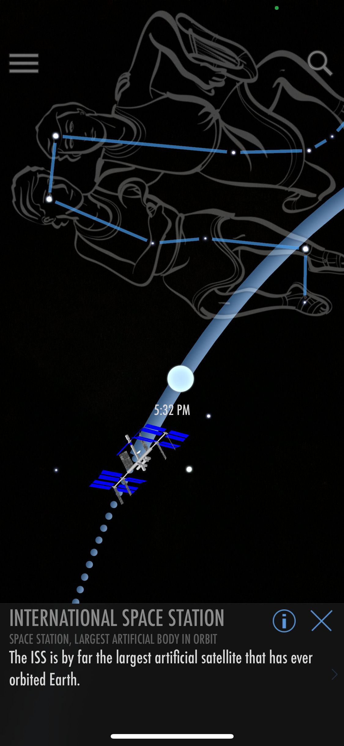 SkyView Lite app Constellation