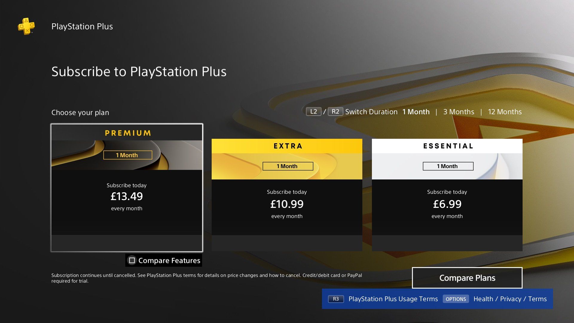 subscribe to playstation plus