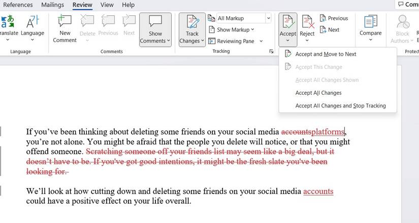 How to Use the Track Changes Tool in Microsoft Word