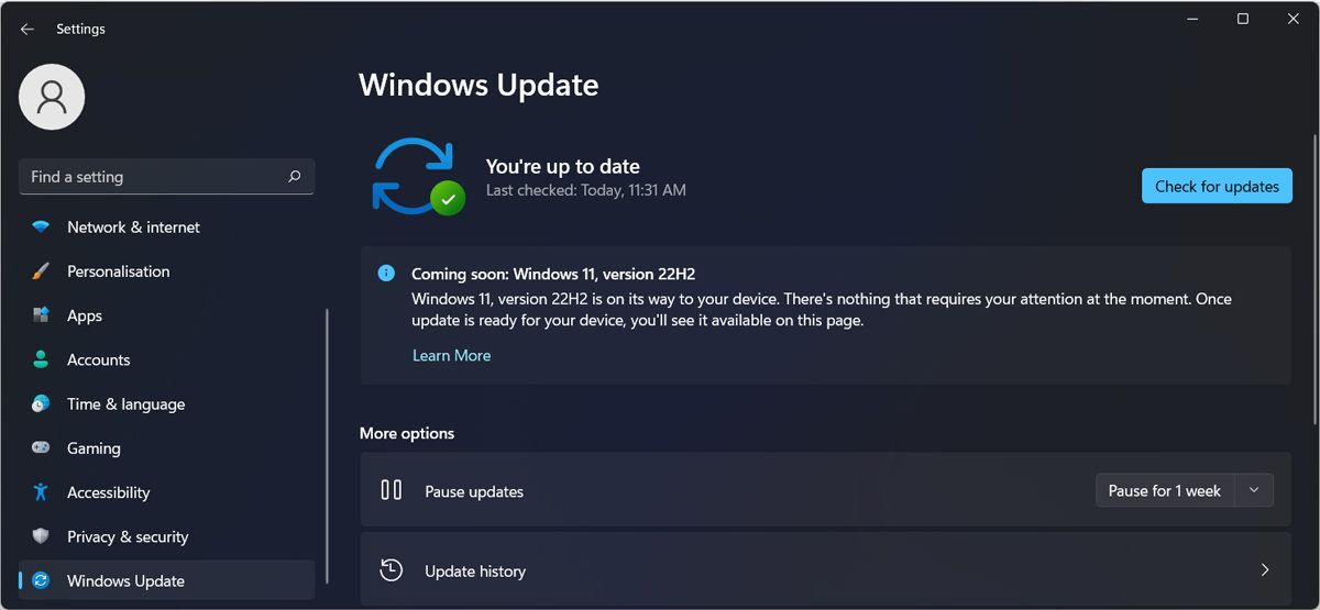Update Windows 11 to fix SafeSearch