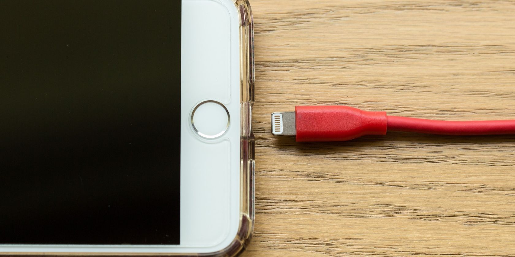iphone charging port next to lightning charging cable
