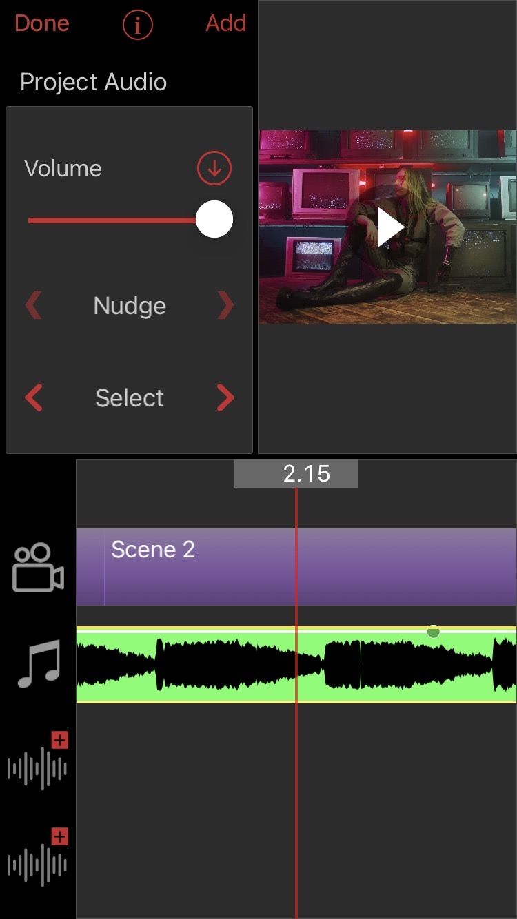Audio Settings on Video Star