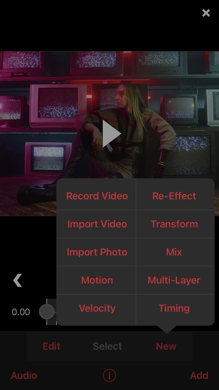 New Menu Expansion on Video Star