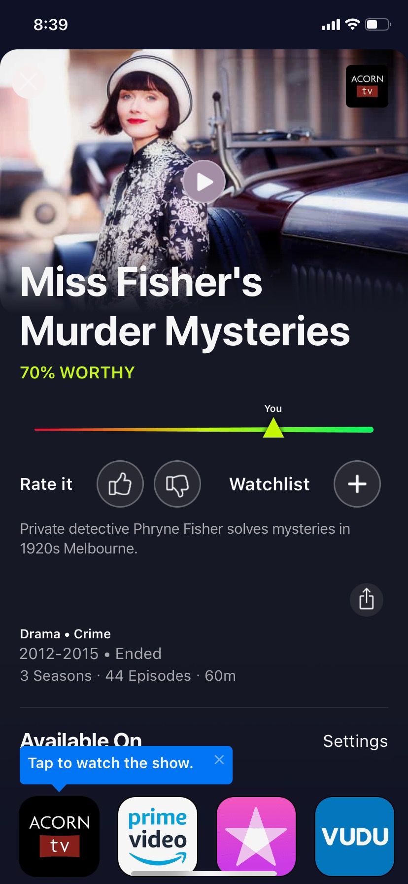 Watchworthy result
