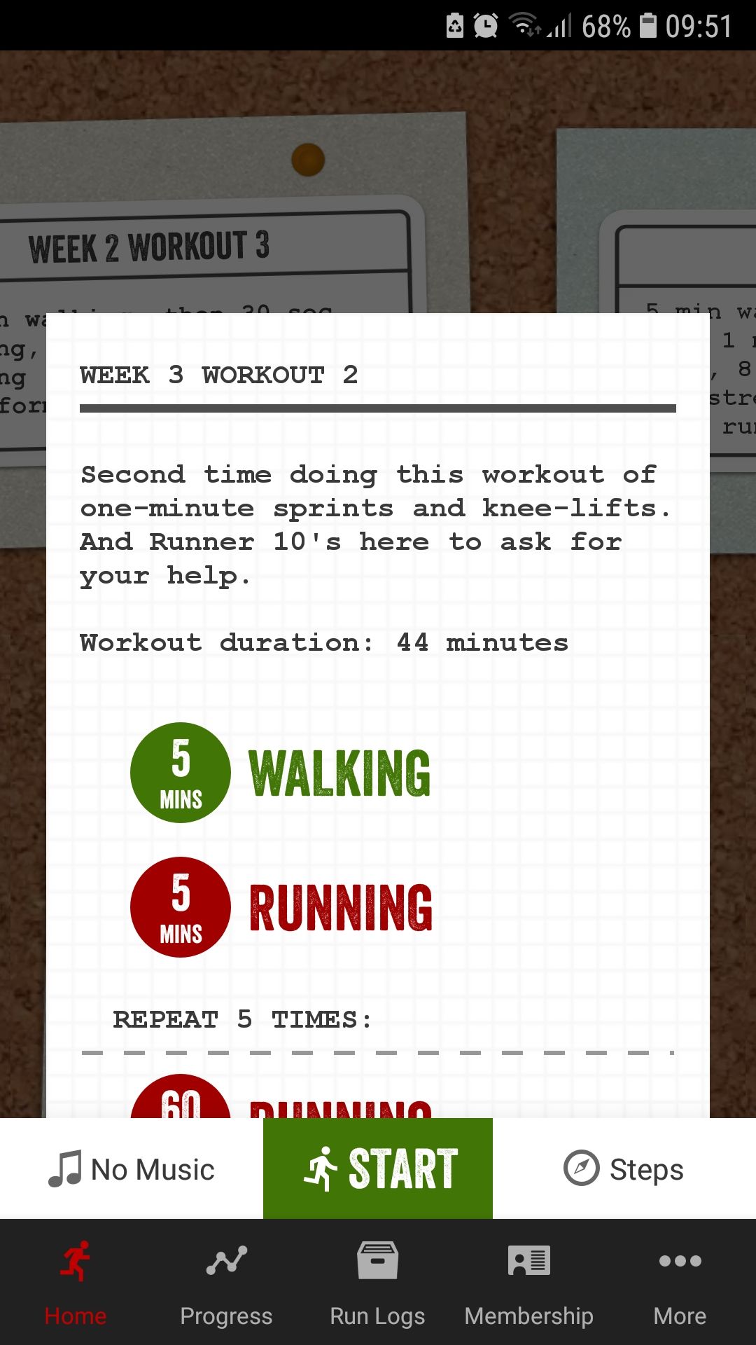 Zombies Run 5K Training شروع بازی تناسب اندام موبایل