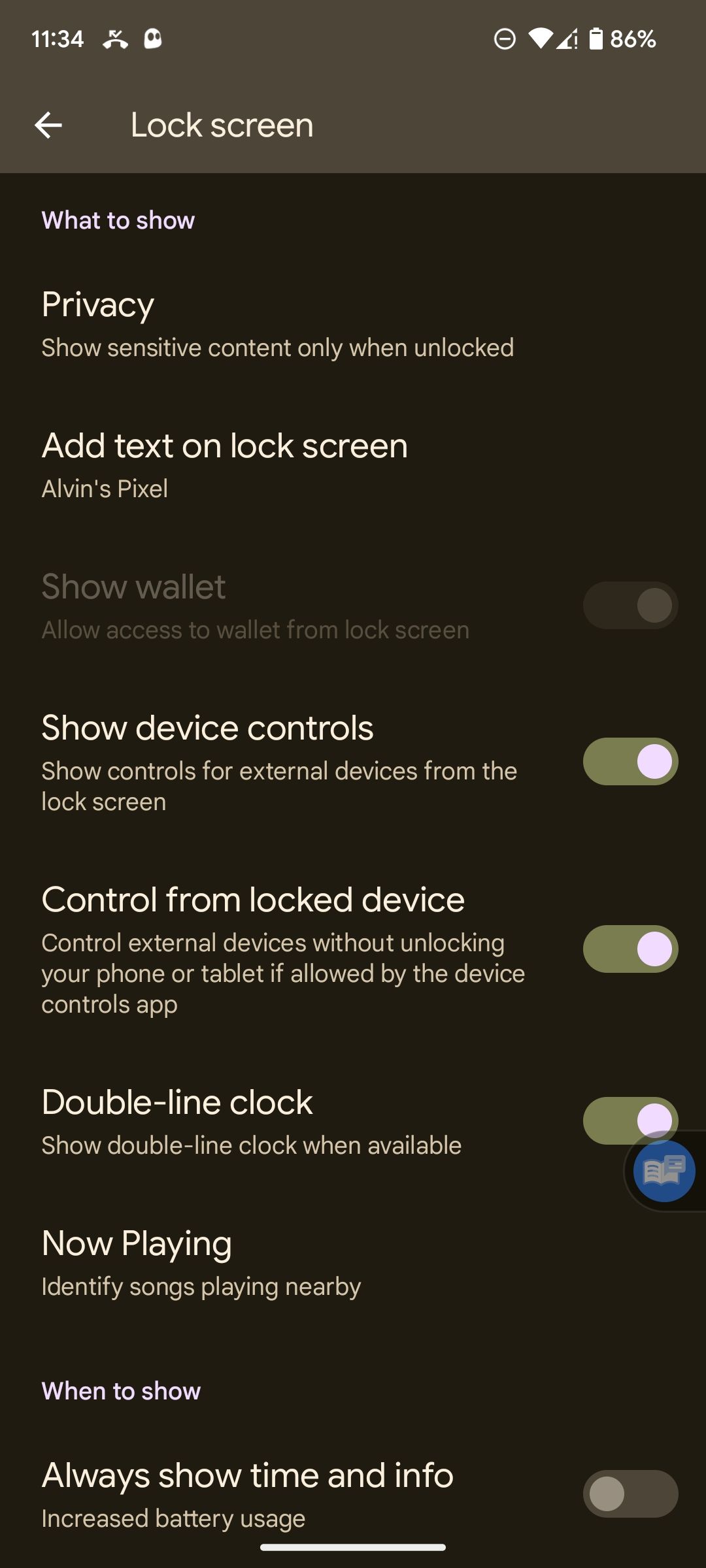 Ability to control external devices from locked state enabled in Android 13