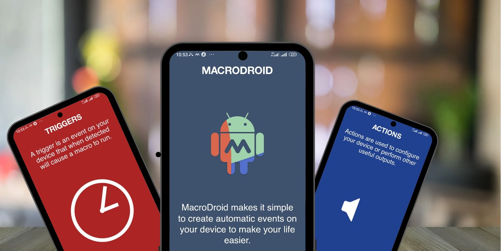 MacroDroid splash screen on Android smartphones