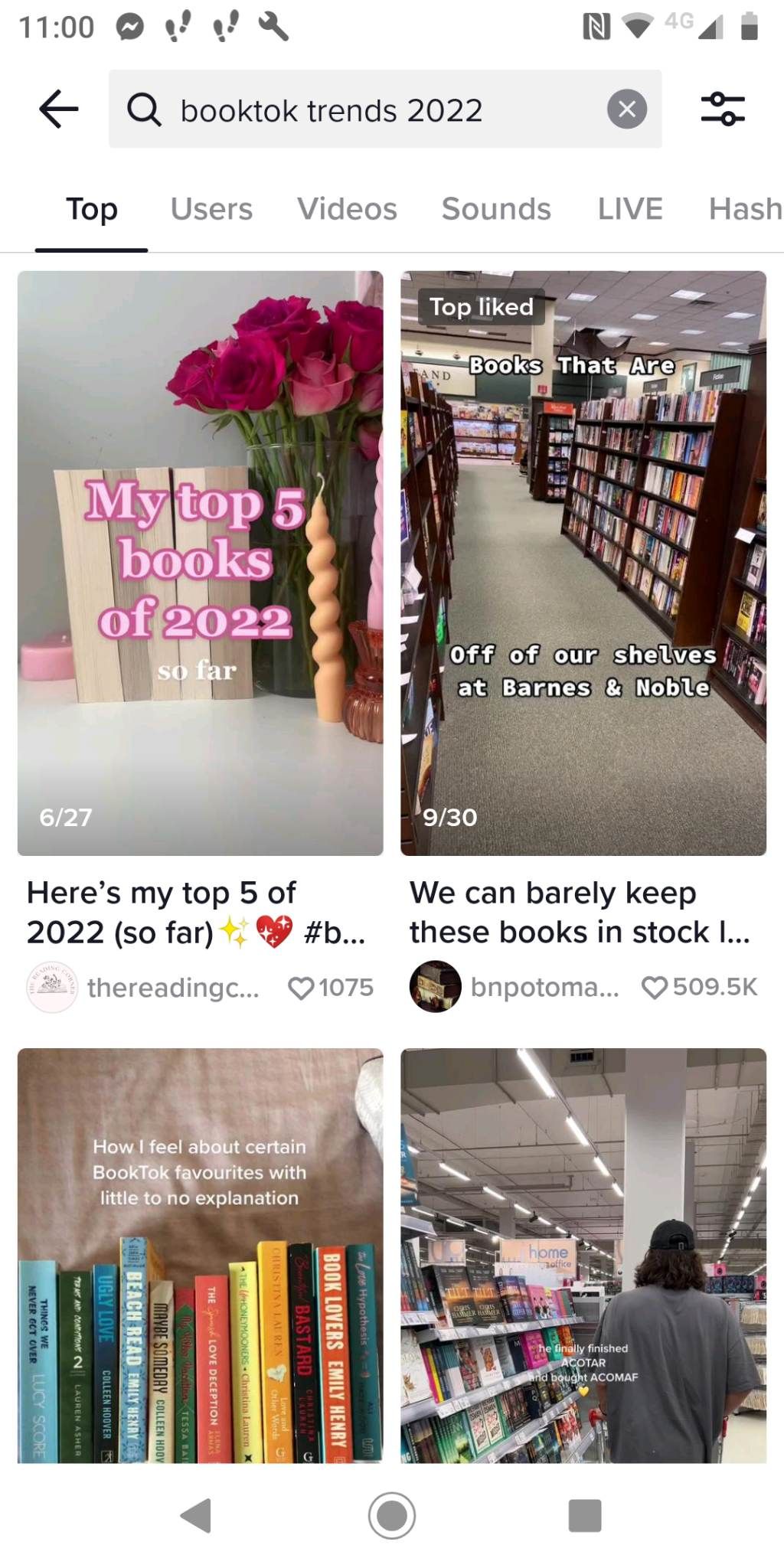 Booktok on Tiktok reading trends