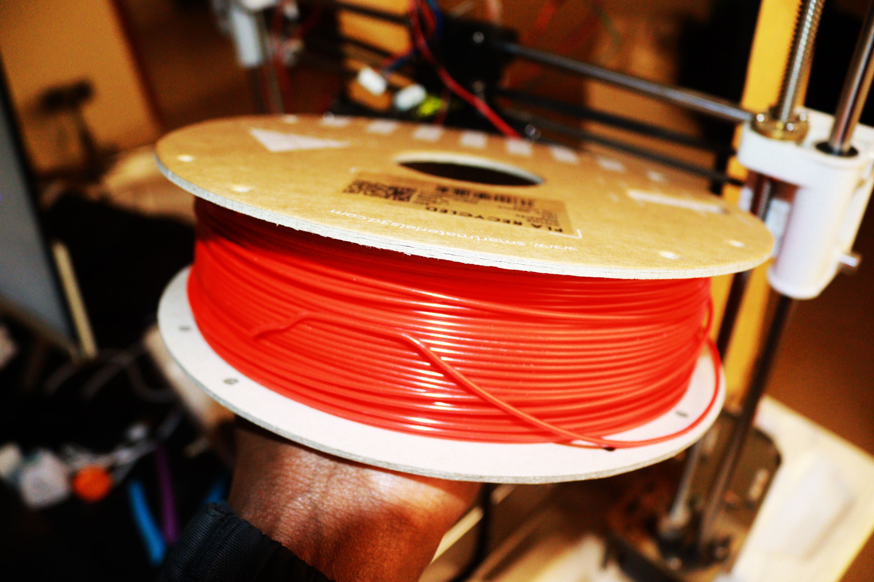 Red PLA filament