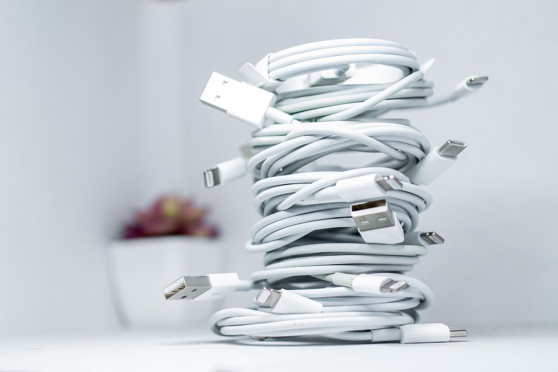 A tangle of cords