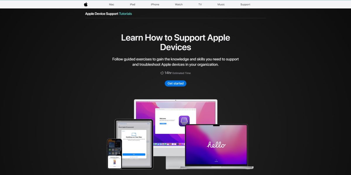 Dukungan Perangkat Apple Pelatihan Apple
