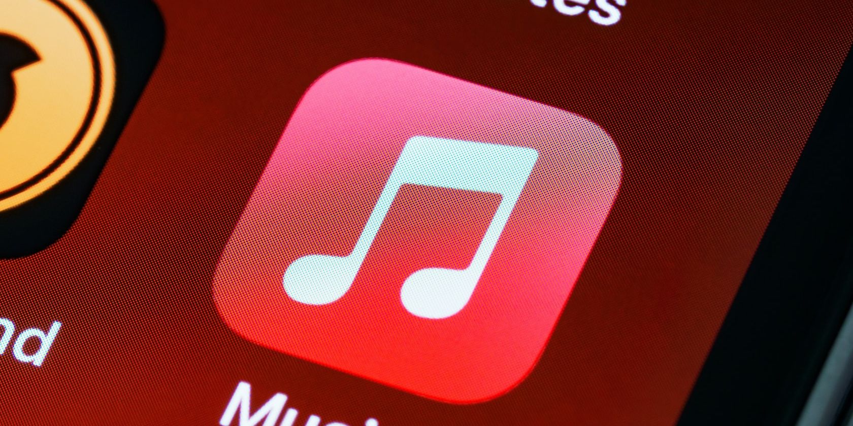 Icono de Apple Music en un iPhone